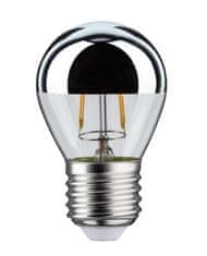 Paulmann Paulmann LED kvapka 2,6 W E27 zrkadlový svrchlík strieborná teplá biela 286.64 28664