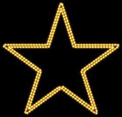 DecoLED DecoLED LED svetelná hviezda na VO,pr.40cm, teple biela