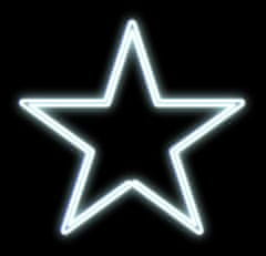 DecoLED DecoLED LED svetelná hviezda, závesná, priemer. 80 cm, ľadovo biela