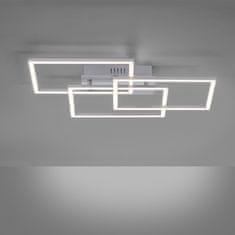 PAUL NEUHAUS LEUCHTEN DIREKT aj s JUST LIGHT LED stropné svietidlo vo farbe ocele s funkciou stmievania v modernom dizajne SimplyDim 2700K