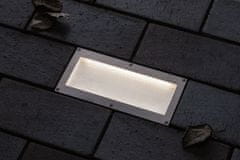 Paulmann Paulmann Vonkajšie zemné svietidlo Brick 100 x 200 x 38 mm IP67 1,6W kov / oceľ pohybové čidlo 943.37 94337