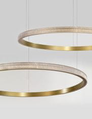 Nova Luce Nova Luce Luxusné závesné LED svietidlo Orlando v elegantnom zlatom dizajne - 30 W LED, 1650 lm, priemer. 850 mm NV 86016802