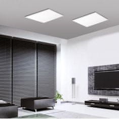 PAUL NEUHAUS LEUCHTEN DIREKT aj s JUST LIGHT LED panel svietidlo, stropné svietidlo, biele, 45x45cm, Smart-Home, stmievateľné MEDION RGB plus 3000-5000K