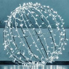 DecoLED DecoLED LED svetelná guľa, ľadovo biela, priemer. 100 cm