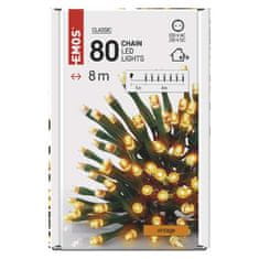 EMOS EMOS LED vianočná reťaz, 8 m, vonkajšie aj vnútorné, vintage, časovač D4AV02