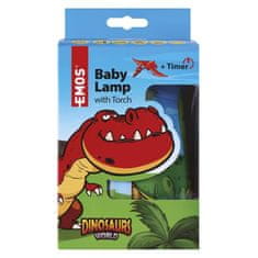 EMOS EMOS LED detská lampa so svietidlom Dino, 3× AAA P3380