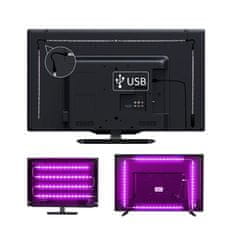 Solight Solight LED WIFI smart RGB opasok pre TV, 4x50cm, USB WM58