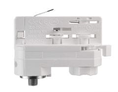 Light Impressions Deko-Light koľajnicový systém 3-fázový 230V D Line 3-fázový adaptér pre montáž svietidiel vr. montážného príslušenstva 220-240V AC/50-60Hz biela RAL 9016 84 mm 710097