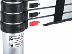Extol Premium Rebrík teleskopický hliníkový 3,2m, max. 150kg, 10 stupienkov, EXTOL PREMIUM