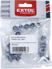 Extol Premium Matica poistná DIN985 ZN, 20ks, M8, EXTOL PREMIUM