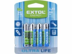 Extol Energy Batéria AA zink-chloridová 4ks, 1,5V
