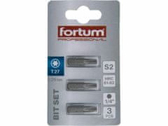 Fortum Bit torx 3ks, T 27x25mm, S2, FORTUM