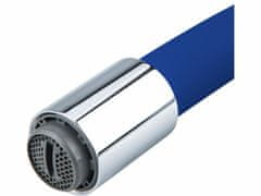 BALLETTO Batéria stojanková, flexibilné horné rameno modré, 550mm, 35mm, lesklý chróm, BALLETTO