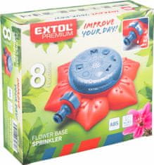Extol Premium Zavlažovač záhradný plastový, 8-funkčný, tvar "kvet", EXTOL PREMIUM