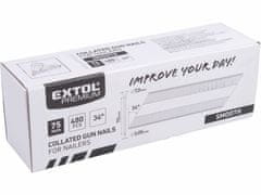 Extol Premium Klince do klincovačky hladké 75x3,05mm, 480ks, EXTOL PREMIUM