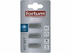 Fortum Bit torx 3ks, T 40x25mm, S2, FORTUM