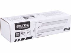 Extol Premium Klince do klincovačky hladké 50x3,05mm, 480ks, EXTOL PREMIUM