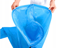 Korbi Nafukovacia rozkladacia pohovka, modrá, lazy bag