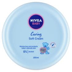 Nivea Baby Soft, Hydratačný krém na tvár a telo pre deti, 200ml