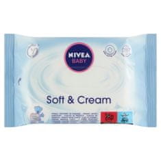 Nivea Baby Soft & Cream Obrúsky, 20 ks