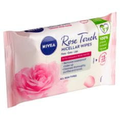 Nivea Nivea Rose Touch Micelárne čistiace pleťové obrúsky, 25 ks