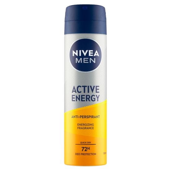 Nivea Men Active Energy Sprej antiperspirant, 150 ml