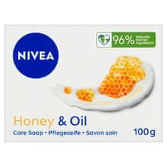 Nivea Honey & Oil Ošetrujúce krémové mydlo, 100 g