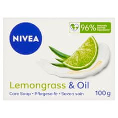 Nivea Lemongrass & Oil Ošetrujúce krémové mydlo, 100 g