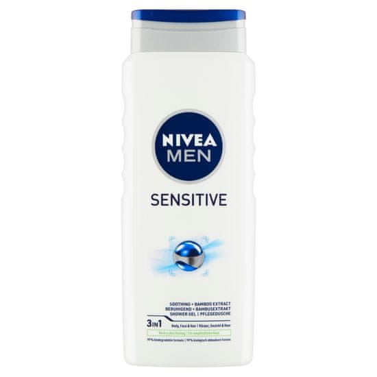 Nivea Men Sensitive Sprchovací gél, 500 ml