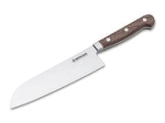 Böker Manufaktur 130905 Heritage Santoku šéfkuchársky nôž 17,8 cm, orech 