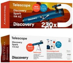 Levenhuk Discovery Spark 114 AZ Telescope with book