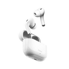 BASEUS Bezdrôtové slúchadlá do uší Baseus W3 Bluetooth 5.0 TWS vodotesné IP55 biele