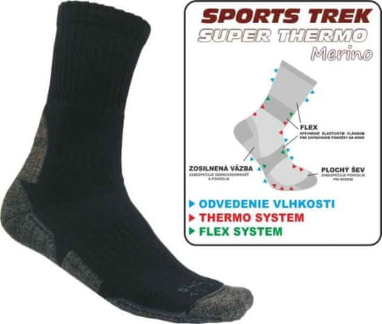 Sports Termo ponožky SUPER THERMO Merino 43-46