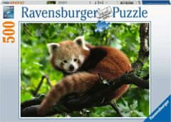 Ravensburger Puzzle Panda červená 500 dielikov