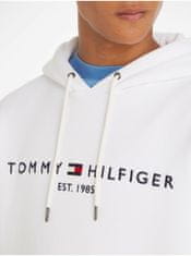 Tommy Hilfiger Mikiny s kapucou pre mužov Tommy Hilfiger - biela M