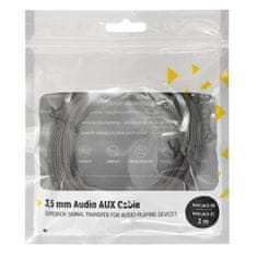 MG audio kábel 3.5mm mini jack F/M 5m, čierny
