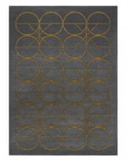 Dywany Łuszczów Kusový koberec Emerald 1010 grey and gold 80x150