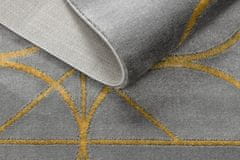 Dywany Łuszczów Kusový koberec Emerald 1010 grey and gold 80x150