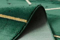 Dywany Łuszczów Kusový koberec Emerald geometric 1012 green and gold 80x150