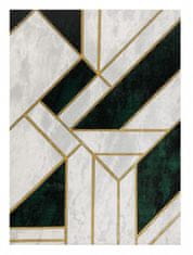 Dywany Łuszczów Kusový koberec Emerald 1015 green and gold 80x150