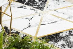 Dywany Łuszczów Kusový koberec Emerald 1020 black and gold kruh 120x120 (priemer) kruh