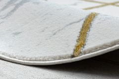 Dywany Łuszczów Kusový koberec Emerald geometric 1012 cream and gold kruh 120x120 (priemer) kruh