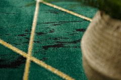 Dywany Łuszczów Kusový koberec Emerald geometric 1012 green and gold kruh 120x120 (priemer) kruh