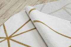 Dywany Łuszczów Kusový koberec Emerald 1013 cream and gold kruh 120x120 (priemer) kruh