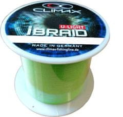 Climax Splietané šnúry iBraid U-Light fluo-zelená 3000m 0,10mm / 7,5kg