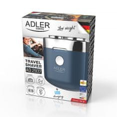 Adler Cestovný holiaci strojček s 2 hlavami a USB