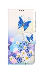 TopQ Kryt Xiaomi Redmi 9A Knížková Biely s motýlikom 51522