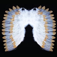 Rappa Anjelské Krídla s perím bielo-zlaté