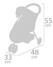 Rappa Športový kočík pre bábiky trojkolesový 55 cm