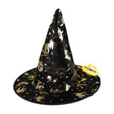 Rappa Detský klobúk čarodejnice zlaty dekor